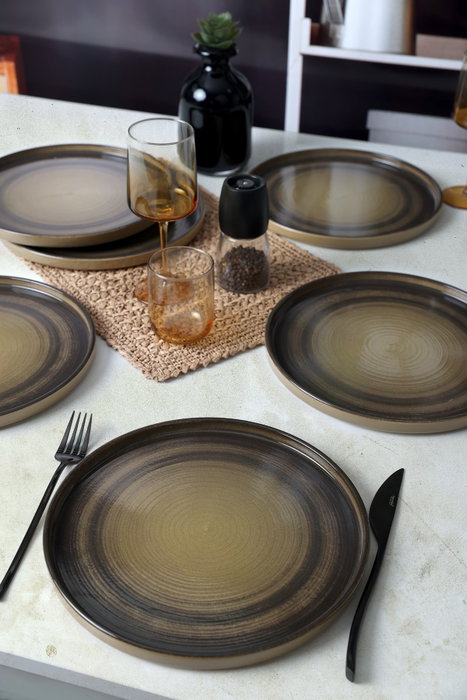 Hermia Juego de platos de servicio Visón 27 cm (6 Piezas)​​​​